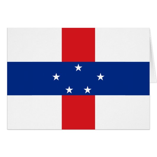 Vlag van de Nederlandse Antillen (Voorkant Horizontaal)
