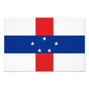Vlag van de Nederlandse Antillen Foto Afdruk
