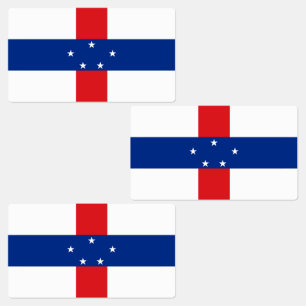 Vlag van de Nederlandse Antillen Labels