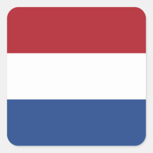 Vlag van de Nederlandse kruidenticker Vierkante Sticker