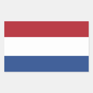 Vlag van de Nederlandse ticker Rechthoekige Sticker