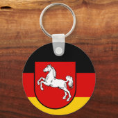 Vlag van de Nedersaksische Sleutelhanger (Voorkant)