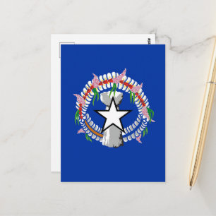 Vlag van de Noordelijke Marianen Briefkaart