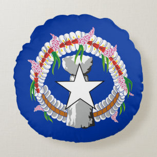 Vlag van de Noordelijke Marianen Rond Kussen