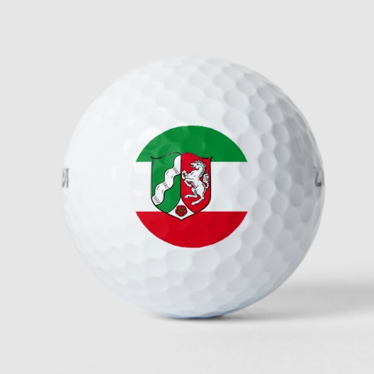 Vlag van de Noordrijn-Westfalen Golf Balls Golfballen (Voorkant)
