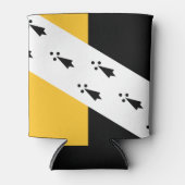 Vlag van de Norfolk-Koelbox Blikjeskoeler (Voorkant)