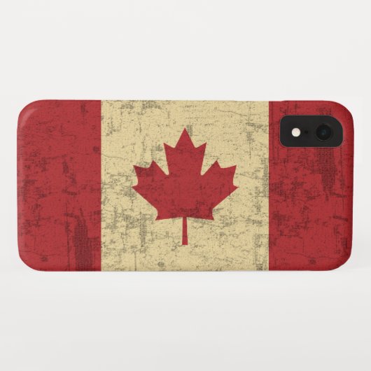 Vlag van de onderdruk van Canada Case-Mate iPhone Case (Achterkant (horizontaal))
