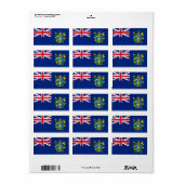 Vlag van de Pitcairn-eilanden Labels (Full Sheet)