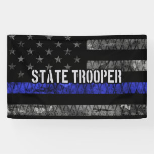 Vlag van de politie van de politie van de noodlijd spandoek