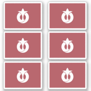 Vlag van de prefectuur Aichi, Japan Sticker