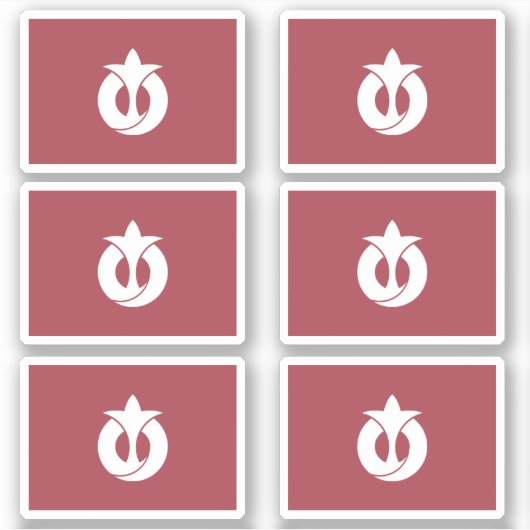 Vlag van de prefectuur Aichi, Japan Sticker (Voorkant)