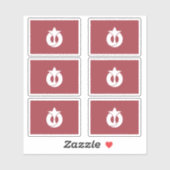 Vlag van de prefectuur Aichi, Japan Sticker (Vel)