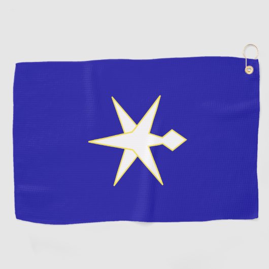 Vlag van de prefectuur Chiba, Japan Golfhanddoek (Horizontaal)