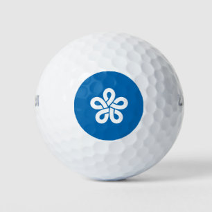 Vlag van de prefectuur Fukuoka, Japan Golfballen