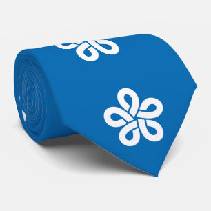 Vlag van de prefectuur Fukuoka, Japan Stropdas