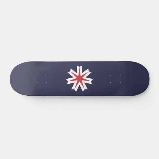 Vlag van de prefectuur Hokkaido, Japan Skateboard (Horizontaal)