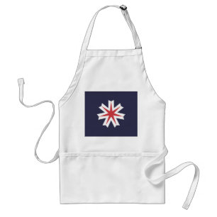 Vlag van de prefectuur Hokkaido, Japan Standaard Schort