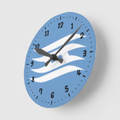 Vlag van de prefectuur Hyogo, Japan Clock Ronde Klok (Hoek)