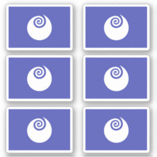 Vlag van de prefectuur Ibaraki, Japan Sticker