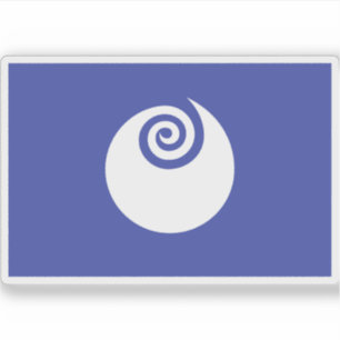 Vlag van de prefectuur Ibaraki, Japan Sticker