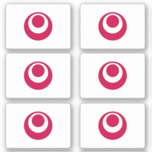 Vlag van de prefectuur Okinawa, Japan Sticker