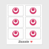 Vlag van de prefectuur Okinawa, Japan Sticker (Vel)