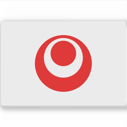 Vlag van de prefectuur Okinawa, Japan Sticker (Voorkant)