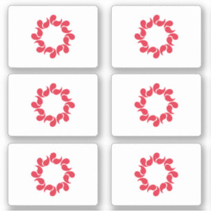 Vlag van de prefectuur Saitama, Japan Sticker