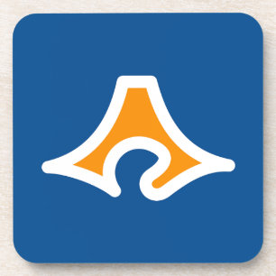 Vlag van de prefectuur Shizuoka, Japan Bier Onderzetter