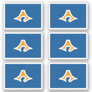 Vlag van de prefectuur Shizuoka, Japan Sticker