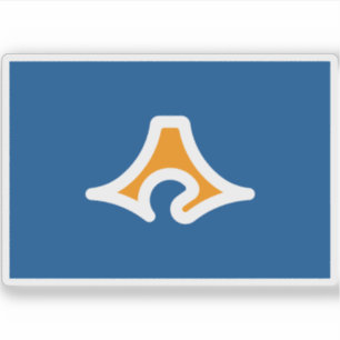 Vlag van de prefectuur Shizuoka, Japan Sticker