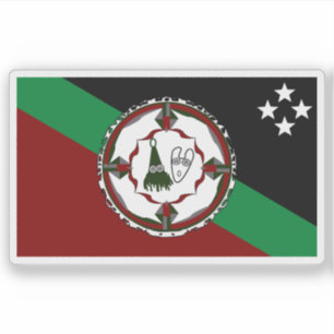 Vlag van de provincie Oost-Nieuw-Brittannië in Pap Sticker