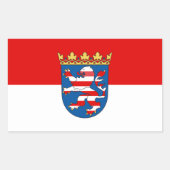 Vlag van de rechthoekige Sticker van deze soort (Voorkant)