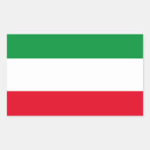 Vlag van de rechthoekige Sticker van Noordrijn-Wes (Voorkant)