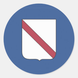 vlag van de regio Campania italië Ronde Sticker