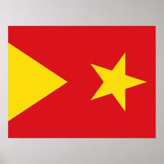 Vlag van de regio Tigray Poster (Voorkant)