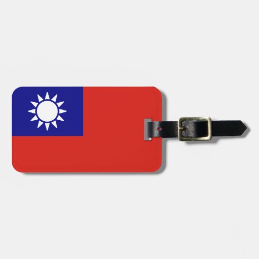 Vlag van de Republiek China Bagagelabel (Voorkant horizontaal)