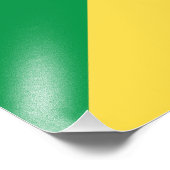 Vlag van de Republiek Congo Foto Afdruk (Hoek)