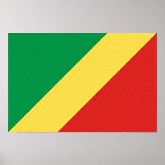Vlag van de Republiek Congo Poster (Voorkant)