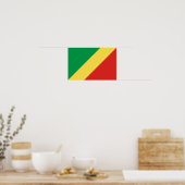 Vlag van de Republiek Congo Poster (Keuken)