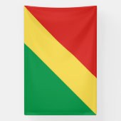 Vlag van de Republiek Congo Spandoek (Verticaal)