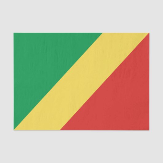 Vlag van de Republiek Congo Tissuepapier (Voorkant)