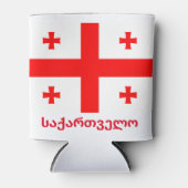 Vlag van de Republiek Georgië Blikjeskoeler (Voorkant)