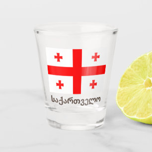 Vlag van de Republiek Georgië Shot Glas