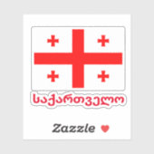 Vlag van de Republiek Georgië Sticker (Vel)