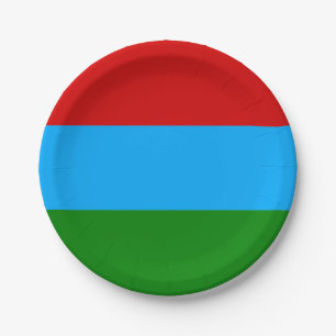 Vlag van de Republiek Karelië Papieren Bordje