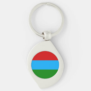 Vlag van de Republiek Karelië Sleutelhanger