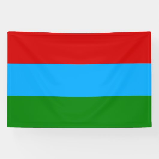 Vlag van de Republiek Karelië Spandoek (Horizontaal)