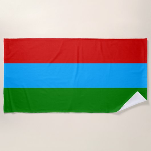 Vlag van de Republiek Karelië Strandlaken (Voorkant)