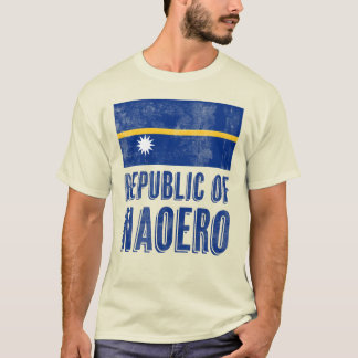 Vlag van de Republiek Naoero Grunge T-shirt